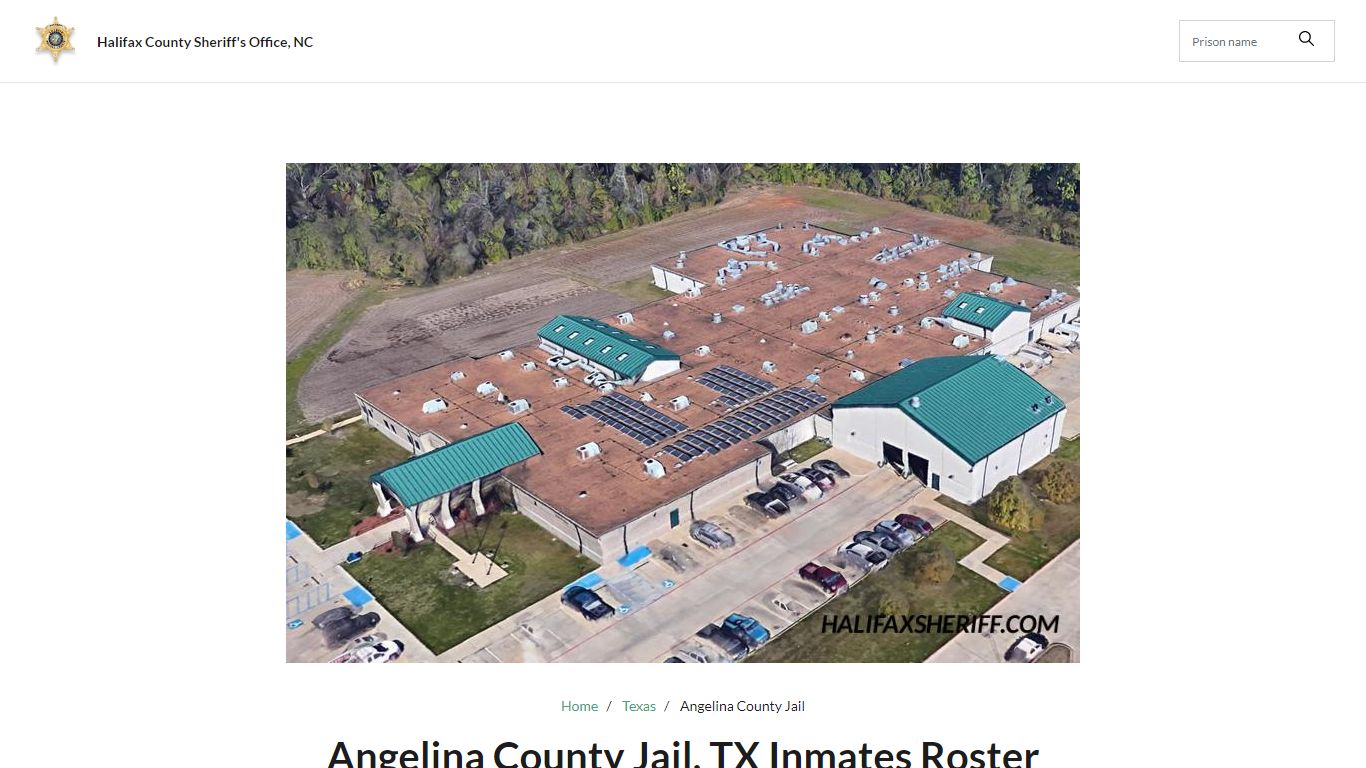 Angelina County Jail, TX Jail Roster, Name Search