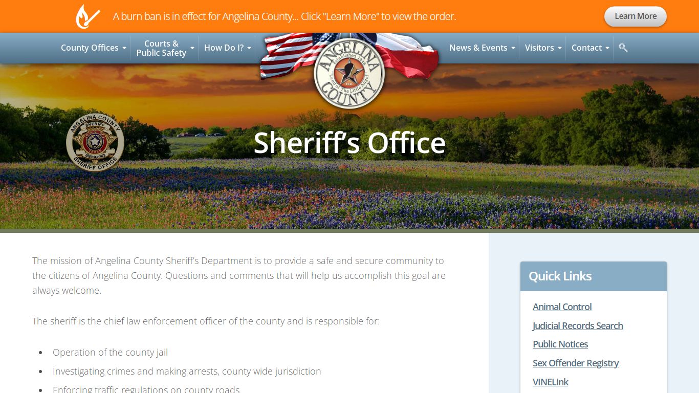 Sheriff's Office - Angelina County